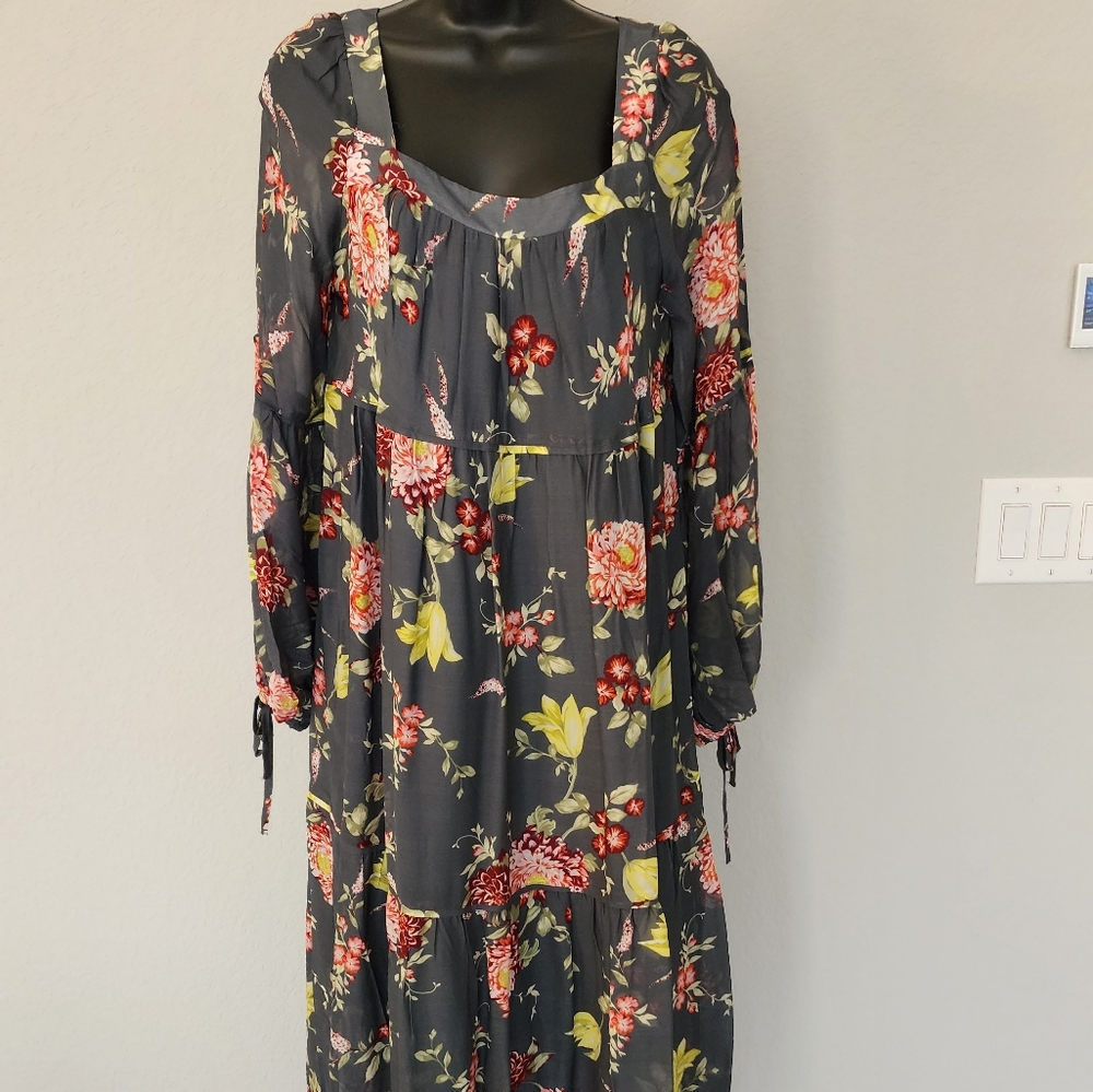 Anthropologie floral maxi dress sz. S